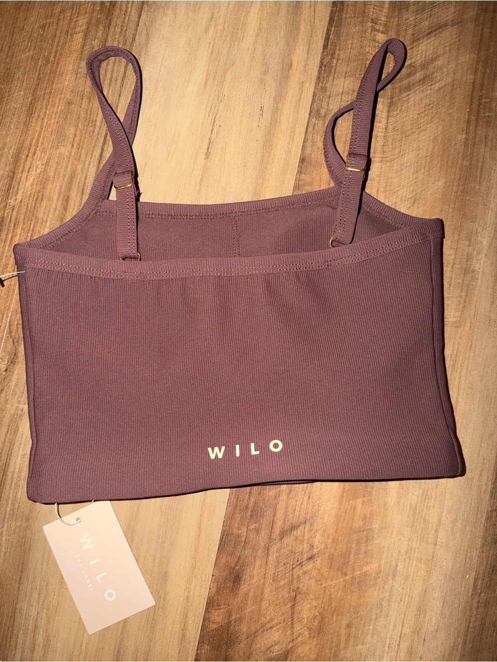 Wilo The Label Chocolate Brown Cropped Top – XS NWT